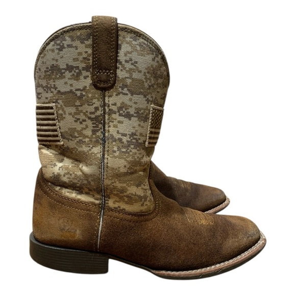 Big Kids Ariat Sport Patriot Western Boots #70019913 Size 3 - Picture 1 of 7